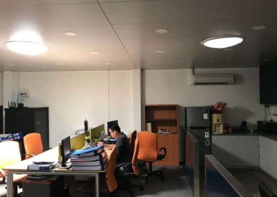 Dimmer Control (right) to regulate amount of daylight indoors