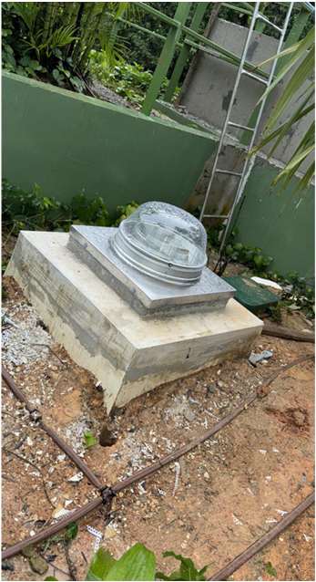 Captor Domes on Concrete Kerb