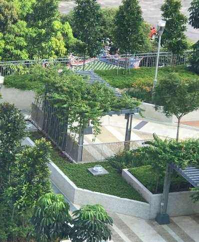 Captor Domes Installed at Rooftop Garden Concrete Roof
