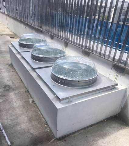 Solarspot to Harvest Sunlight for Conservation Tree partially under new building