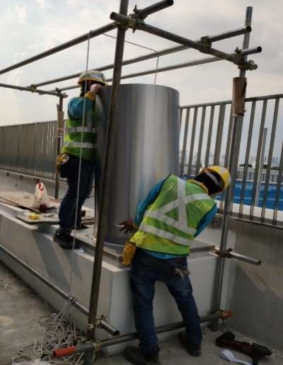 Installation of D-65 Solarspot