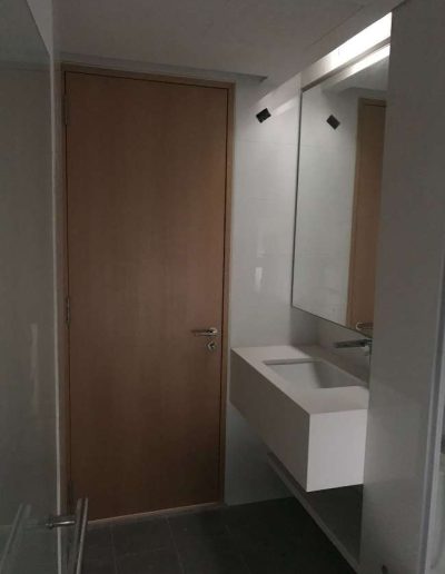Installation of D-25 Solarspot for Toilet under Stairs