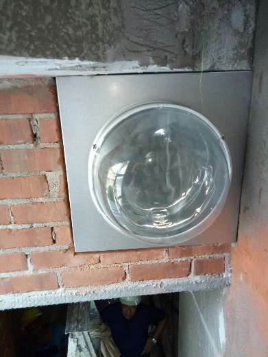 Installation of D-38 Solarspotfor Toilet in middle of House