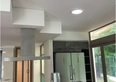 Installation of D-25 Solarspot for indoor kitchen area